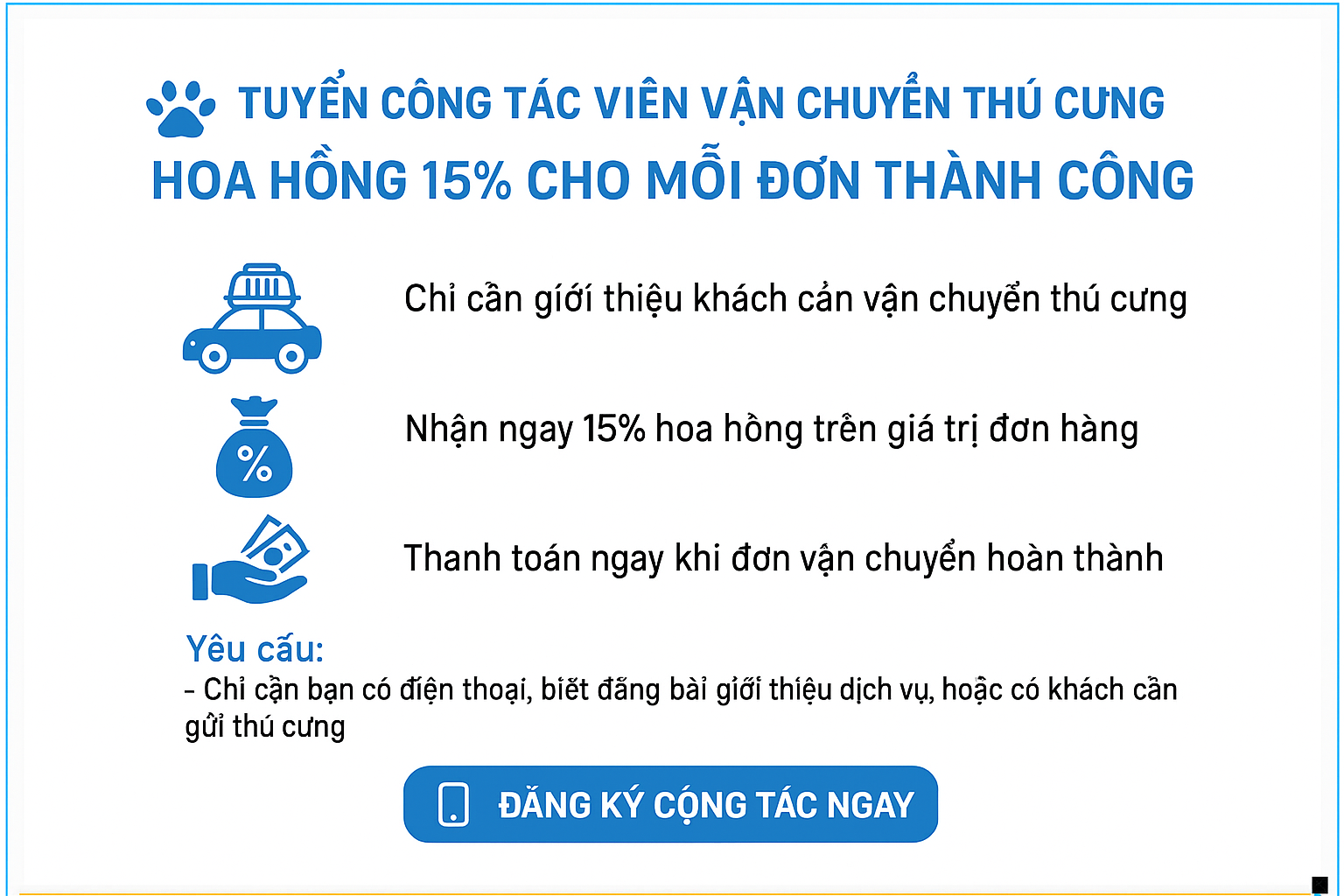 vận chuyển thú cưng giá rẻ