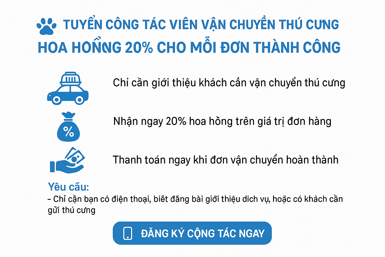 vận chuyển thú cưng giá rẻ